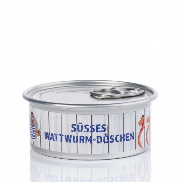 Mini-Fischdose Wattwurm