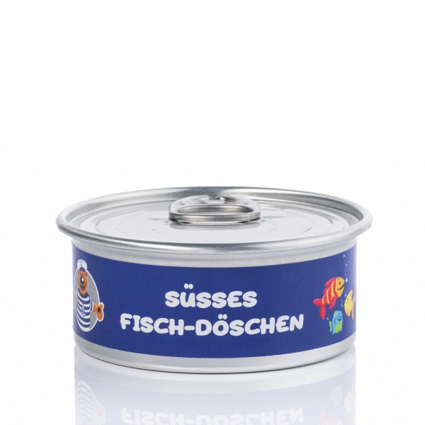 Mini-Fischdose bunte Fische